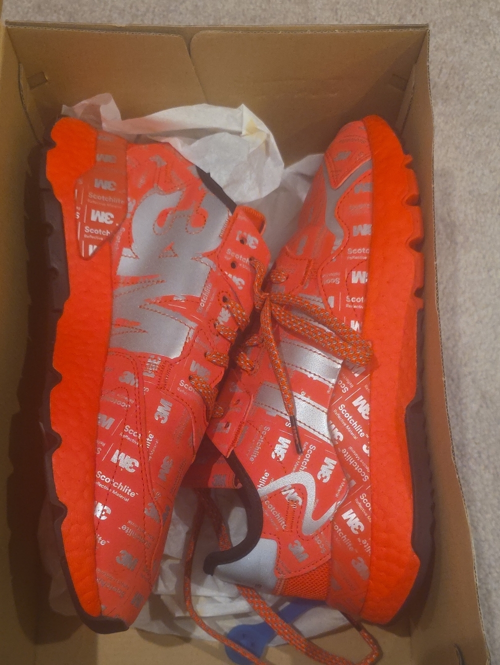 adidas Originals Red and Silver Trail Runners